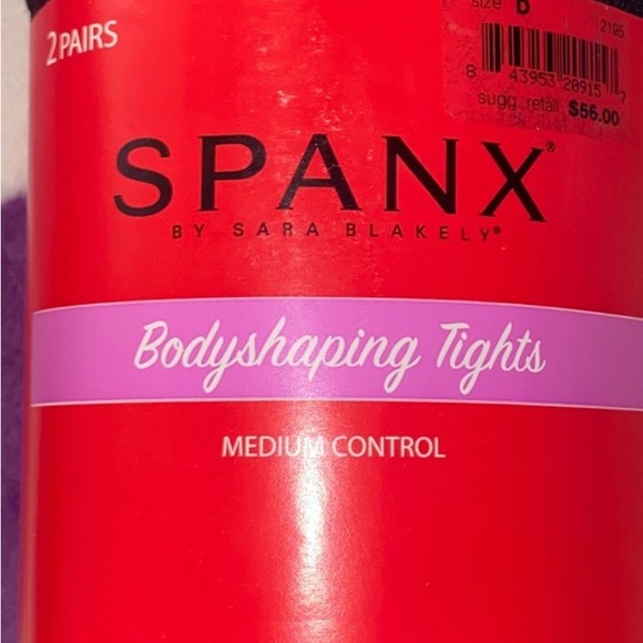 NEW 2-PACK SPANDEX MEDIUM CONTROL BODYSHAPING BLACK TIGHTS. - Picture 2 of 6